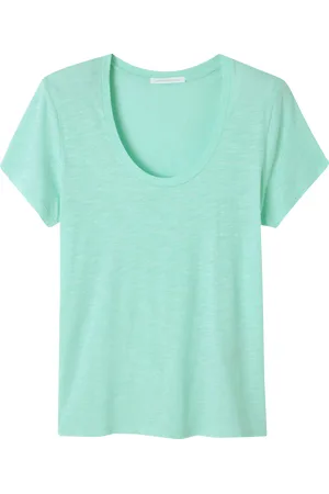 American Vintage Tee-shirt col rond en coton mélangé