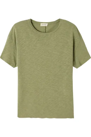 American Vintage Tee-shirt droit à col rond en coton