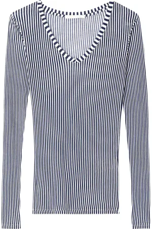 American Vintage Tee-shirt ajusté en coton rayé