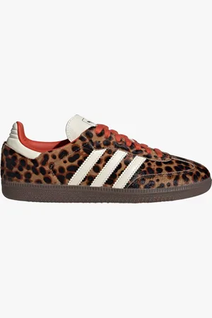 adidas Samba og preloved red leopard