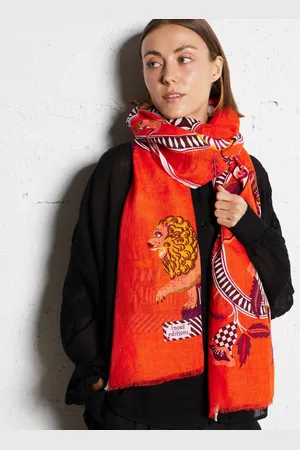InouI Editions Foulard en lin imprimé
