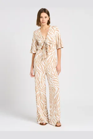 Max Mara Combinaison beachwear large imprimé animalier