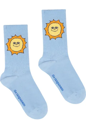 The Campamento Chaussettes à imprimé soleil en coton mélangé