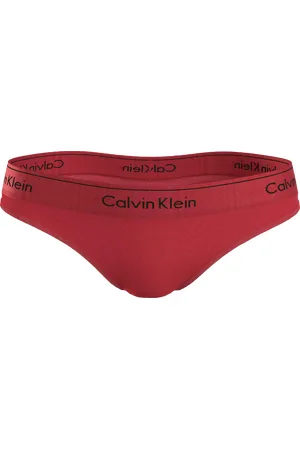 Calvin Klein String logotype en coton mélangé