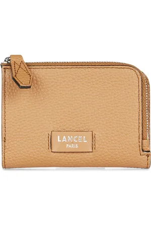 LANCEL Petit portefeuille en cuir grainé