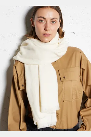Saison 1865 Echarpe uni à motifs ton sur ton