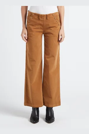 Emile et ida Pantalon droit effet velours en coton