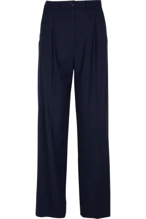 Bellepiece Pantalon à pinces en laine vierge mélangée