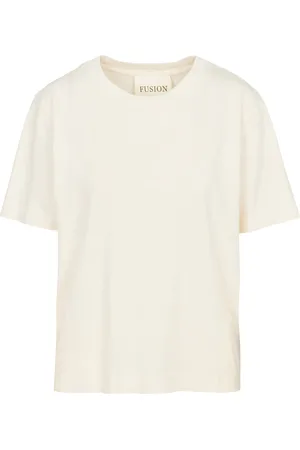 MAISON 123 Tee-shirt droit col rond uni