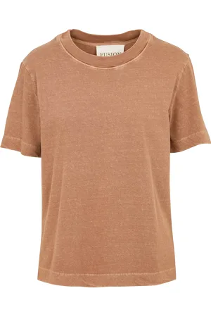 MAISON 123 Tee-shirt droit col rond uni