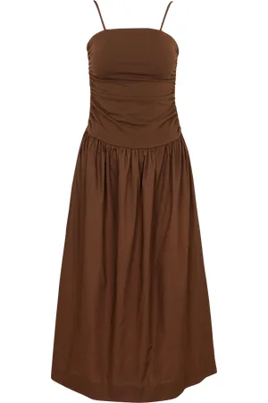 Never Fully Dressed Robe midi en coton mélangé
