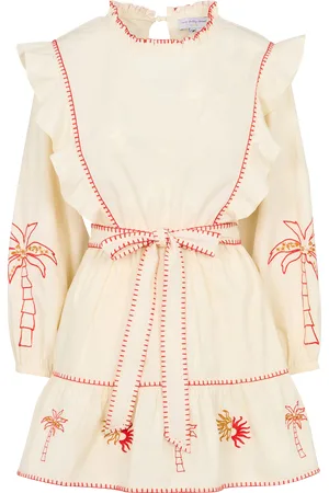 Never Fully Dressed Robe courte brodée à volants