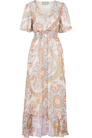 Berenice Robe longue Col V imprimée