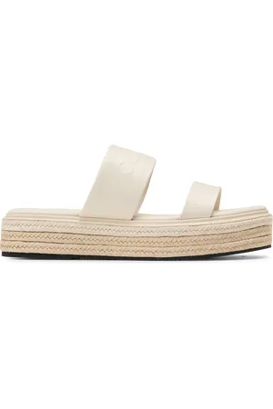 Calvin Klein Espadrilles compensées en cuir