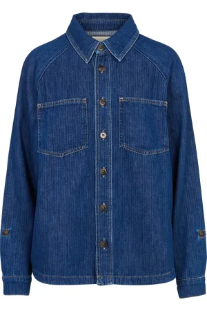 MAISON 123 Veste boutonnée à poches en jean