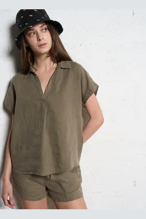 Sud Express Top ample en lin