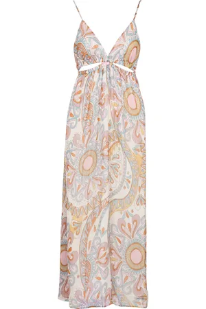 Berenice Robe longue à bretelles imprimée