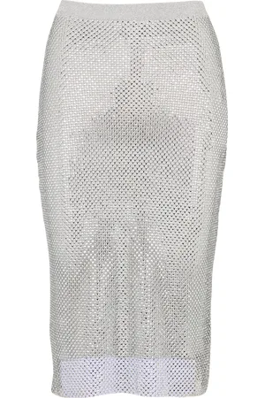 Bash Jupe midi élastiquée à strass