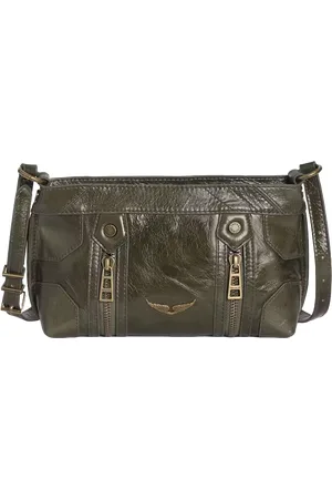 Zadig & Voltaire Sac bandoulière zippé en cuir