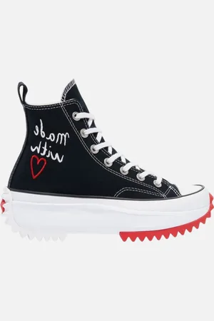 Converse Baskets run star hike coeur rouge