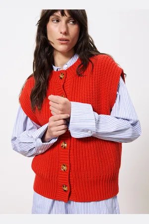 FRNCH Cardigan boutonné sans manches