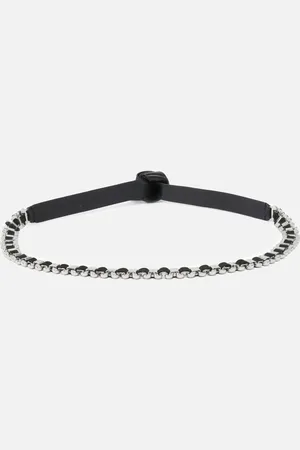 Pinko Ceinture en cuir avec empiècements