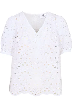 Sud Express Top oversize en coton brodé