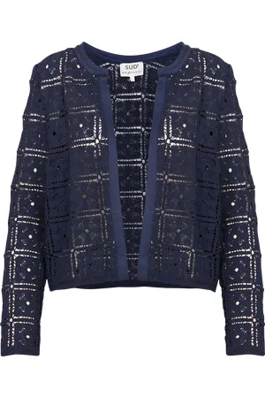 Sud Express Veste droite en coton mélangé