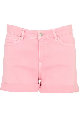 MAISON 123 Short droit en denim de coton