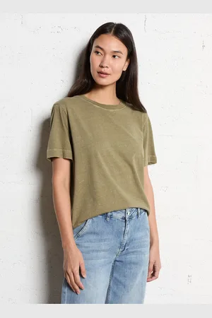 MAISON 123 Tee-shirt droit col rond uni