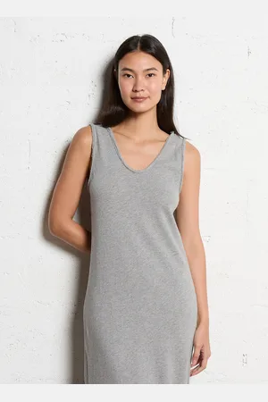 American Vintage Robe longue droite à bretelles en coton