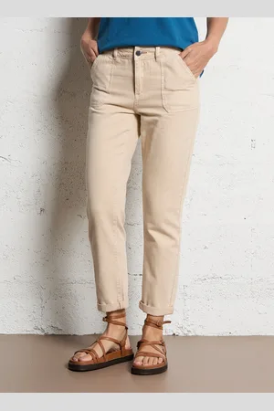 MAISON 123 Pantalon slim taille haute en coton