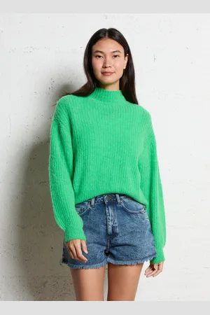 American Vintage Pull col montant en maille mélangée