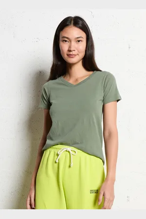American Vintage Tee-shirt Col V en coton