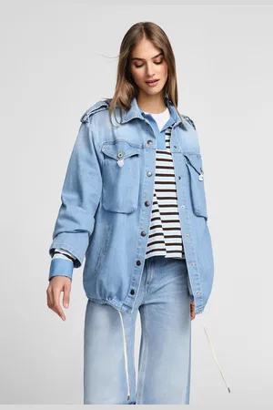 Please Veste en jean à boutons
