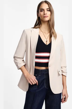 Please Blazer à bouton unique et poches