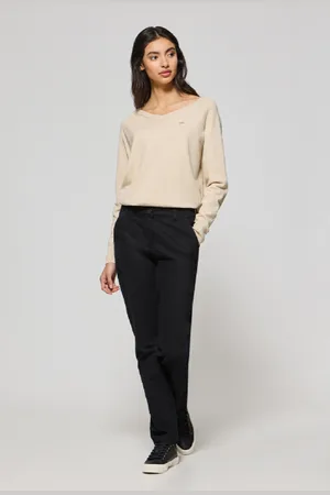 Polo Club® Pantalon Chino ay Noir Avec Broderie Sur Une Poche inimaliste