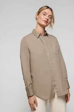 Polo Club® Chemise Simona Camel Avec Un onogramme Brodé Pc