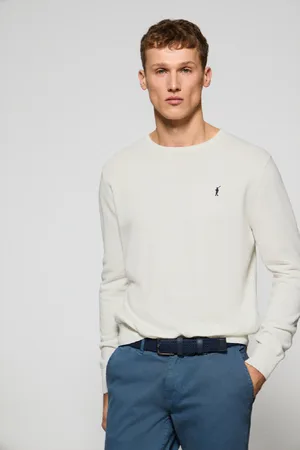Polo Club® Pull Beige En aille À Col Ras Du Cou Et Broderie Rigby Go