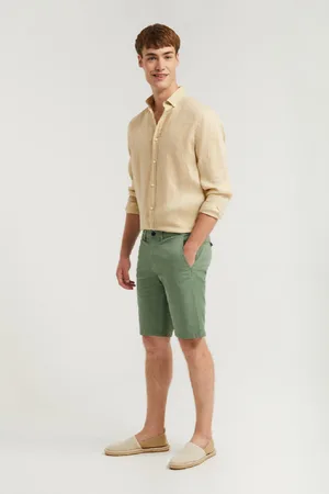 Polo Club® Bermuda Décontracté Vert Clair Avec ogo Brodé