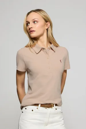 Polo Club® Polo Pereira Couleur aquillage À Cinq Boutons, Avec Broderie Rigby Go
