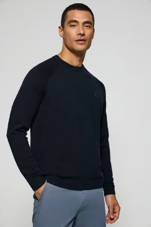 Polo Club® Pull Bleu arine En in Et Coton À Col Ras Du Cou Et Broderie Rigby Go