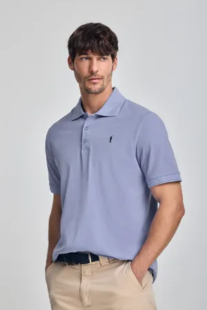 Polo Club® Polo Bleu Eau À anches Courtes Et Trois Boutons Avec ogo Brodé Rigby Go