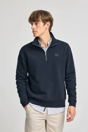 Polo Club® Sweat-Shirt Bleu arine Détente À Fermeture Partielle Et Détail