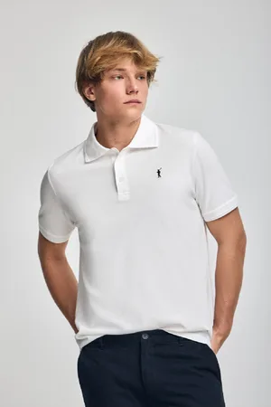 Polo Club® Polo Blanc À anches Courtes Et Trois Boutons Avec ogo Brodé Rigby Go