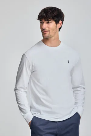 Polo Club® T-Shirt Blanc À anches ongues Et Brodé Rigby Go
