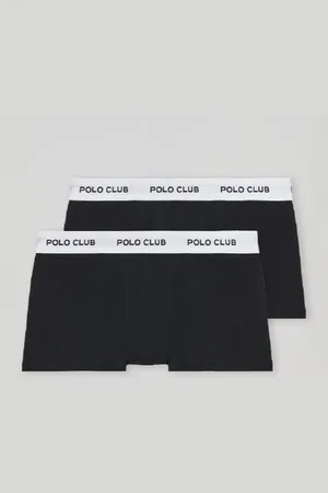 Polo Club® Ot De Deux Boxers Noirs Avec ogo