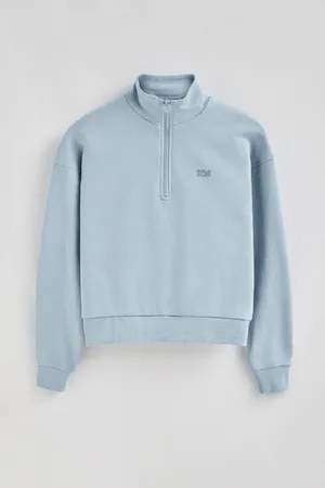 Polo Club® Sweat Bleu Clair Boxy Fit À ogo Caoutchouté