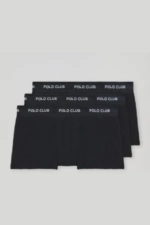 Polo Club® Ot De Trois Boxers Noirs Avec ogo