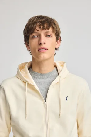 Polo Club® Sweat-Shirt Écru Avec Capuche, Fermeture Éclair Et ogo Rigby Go
